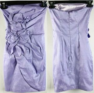 Jessica McClintock Lavender Strapless Dress